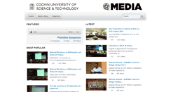 Desktop Screenshot of media.cusat.ac.in