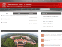 Tablet Screenshot of cusat.ac.in